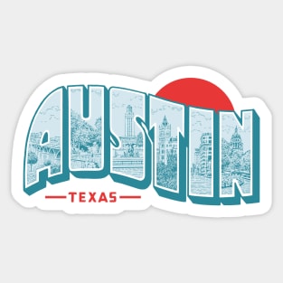 Vintage Austin Texas Sticker